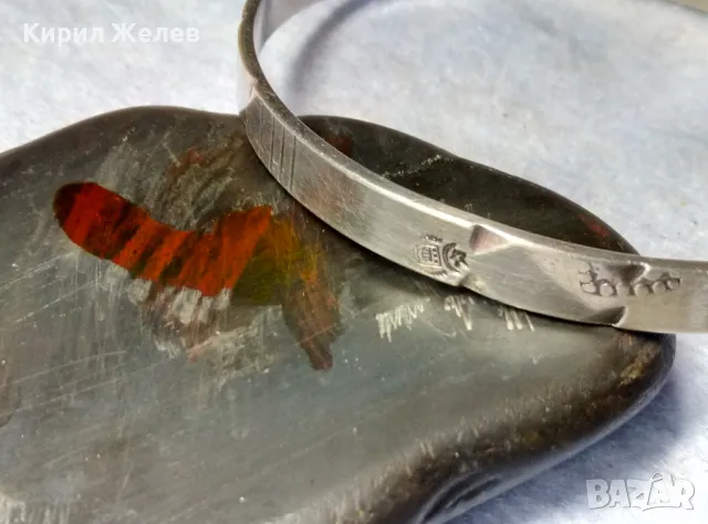 СТАРА ОСМАНСКА МАЙСТОРСКА МАСИВНА СРЕБЪРНА ГРИВНА СРЕБРО ВИСОКА ПРОБА с 2 РЕДКИ МАРКИРОВКИ 30814, снимка 3 - Антикварни и старинни предмети - 49959892