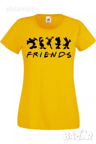Дамска Тениска Mickey Friends,Изненада,Повод,Подарък,Празник, снимка 4 - Тениски - 37641836