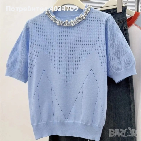 Блуза машинно плетиво 