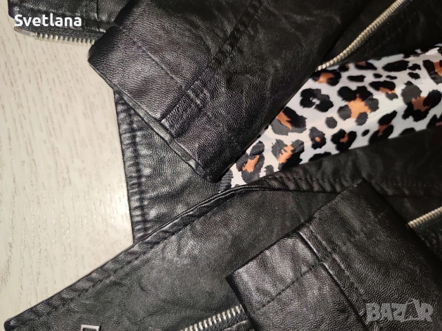 рокерско яке h&m еко кожа, снимка 5 - Детски якета и елеци - 51956038