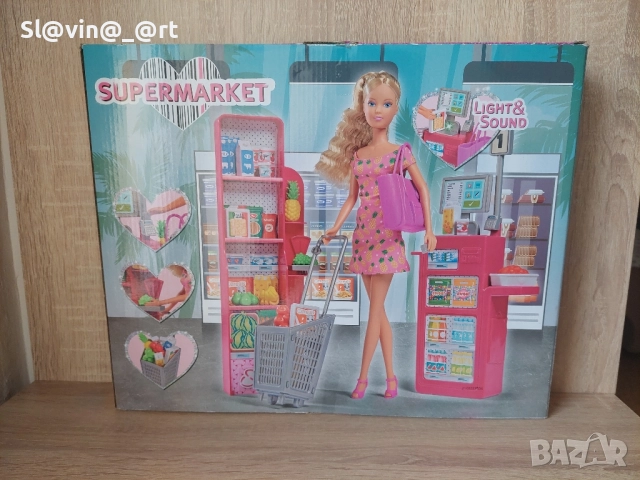 Кукла Barbie stefi love комплект- супермаркет, снимка 5 - Кукли - 51856381