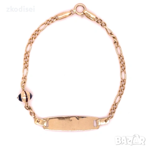 Златна детска гривна 1,40гр. 14,5см. 14кр. проба:585 модел:36874-3