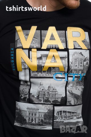 Нова мъжка тениска с трансферен печат България, Варна CITY, снимка 2 - Тениски - 29889582