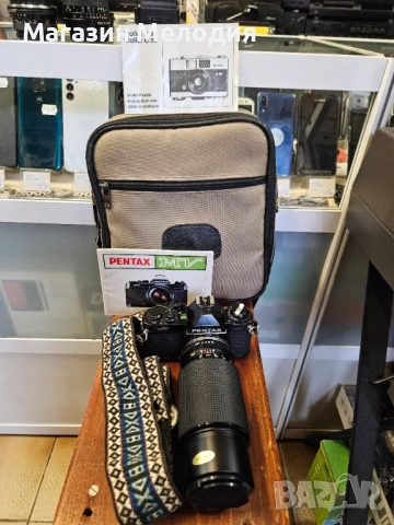 Фотоапарат Pentax MV  В отлично техническо и визуално състояние. Комплект с чанта, книжки, 4 обектив, снимка 12 - Фотоапарати - 48611228
