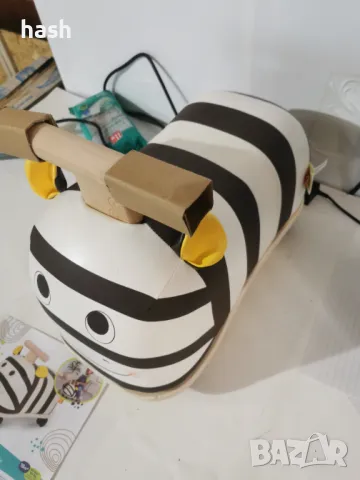 Ride-On Toy за малки деца – Мека седалка/Зебра за язде – Дървени играчки – Zippity Zebra – 18 месеца, снимка 6 - Други - 48433907