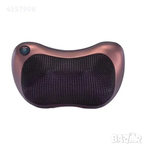 Масажираща възглавничка, 4 точкова, Кафяв 