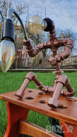 Бутикова настолна лампа - Рибар, снимка 3 - Настолни лампи - 35142060