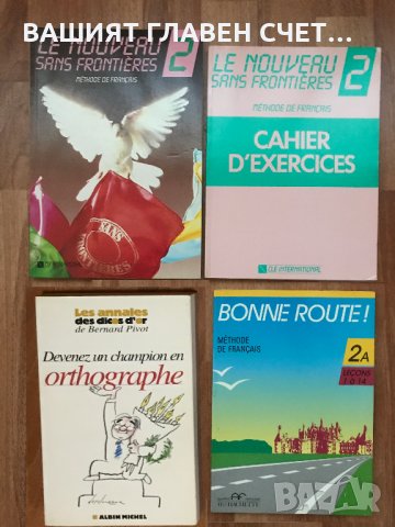 Учебници по Френски език Le nouveau Sans frontieres Помагала Manuel de Francais, снимка 2 - Чуждоезиково обучение, речници - 28718059