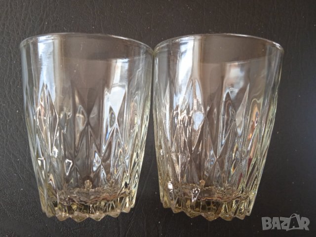 USSR Руски стъклени чаши масивно стъкло маркирани 6 бр. + 2 бр. бонус, снимка 6 - Сервизи - 43492151