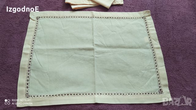 4бр текстилни салфетки за маса - памук, снимка 3 - Покривки за маси - 33548858