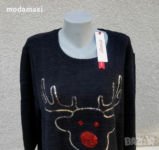 4XL Нов  пуловер Sheego (елен) , снимка 2 - Блузи с дълъг ръкав и пуловери - 52728939