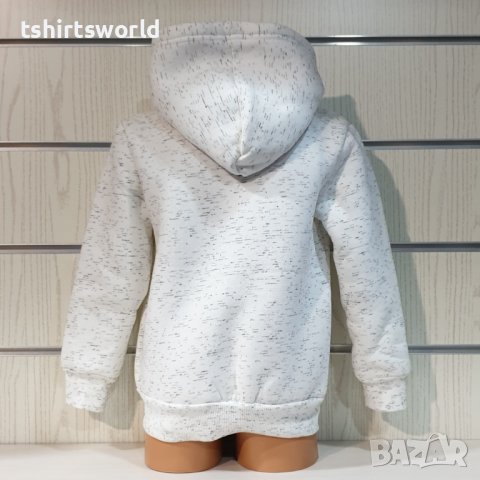 Нов детски суичър в цвят бял меланж с дигитален печат MINECRAFT, снимка 5 - Детски анцузи и суичери - 38484051