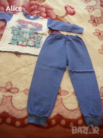 Детска пижама с Костенурките Нинджа /леко ватирана/, р.104, снимка 2 - Детски пижами - 26546762