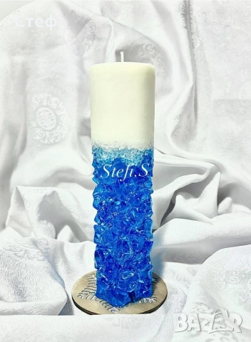 ✨ Уникални свещи с кристали – магия, създадена специално за теб! ✨, снимка 9 - Декорация за дома - 52323922