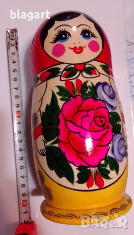 Матрьошка,голяма  7-ца-Русия, снимка 2 - Статуетки - 37866044