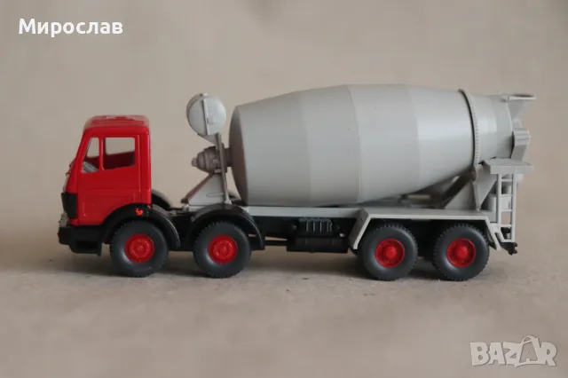 WIKING? H0 1/87 MERCEDES КАМИОН МОДЕЛ БЕТОНОВОЗ КОЛИЧКА, снимка 3 - Колекции - 49622687