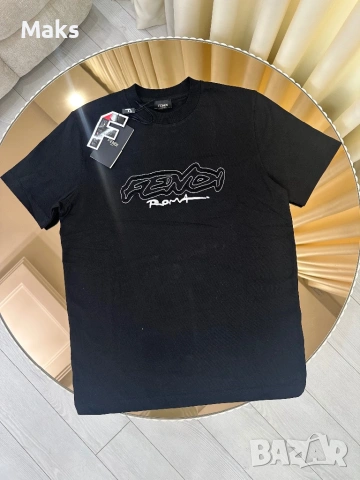 Черна тениска Fendi 