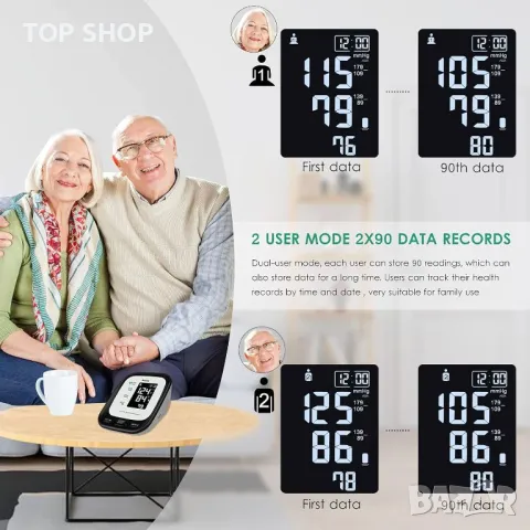 Апарат за измерване на кръвно налягане Aesfee AES U171, снимка 8 - Уреди за диагностика - 49106146