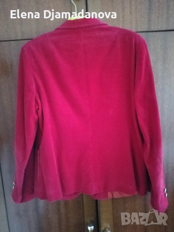 Дамско сако от кадифе + подарък , снимка 2 - Сака - 40838524