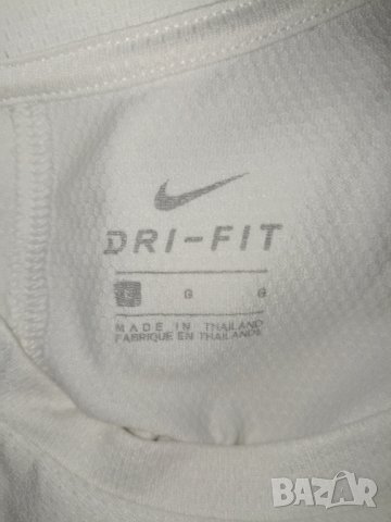 Nike L, XL- Оригинален топ в бяло с надписи, снимка 6 - Корсети, бюстиета, топове - 37538414