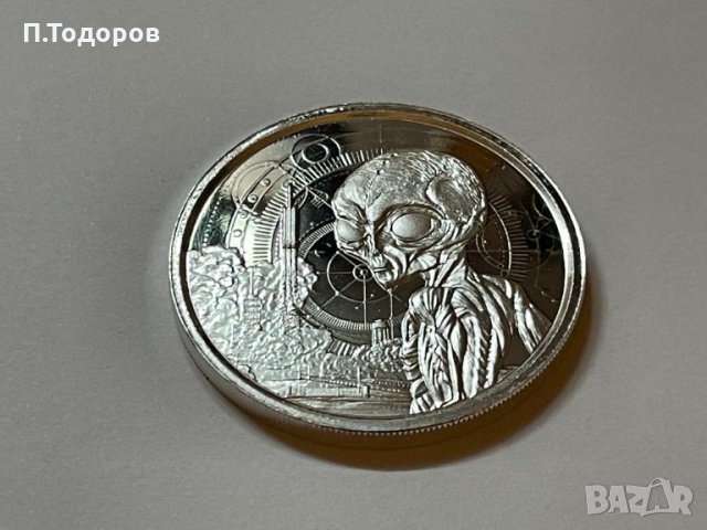 1 oz Сребро Извънземно 2021 ГАНА, снимка 3 - Нумизматика и бонистика - 34961012