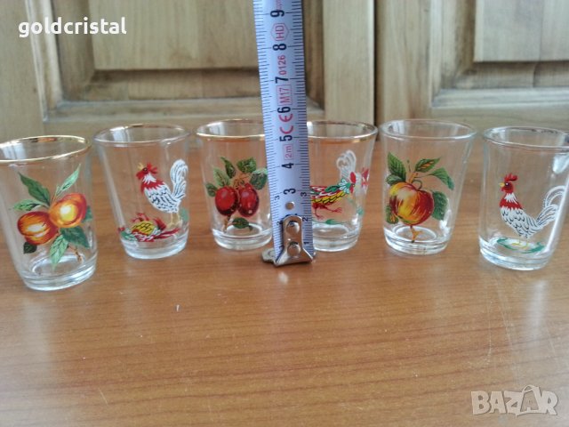 Стъклени чаши чашки , снимка 6 - Антикварни и старинни предмети - 37685635