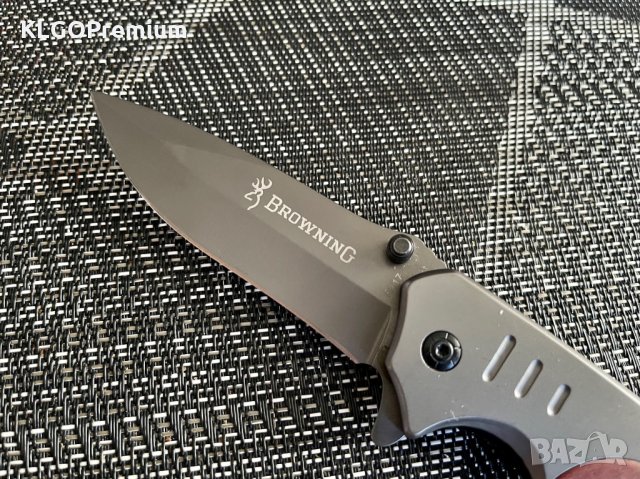 Уникален Испански Сгъваем Нож Browning за Колекция лов подарък, снимка 2 - Ножове - 32491973