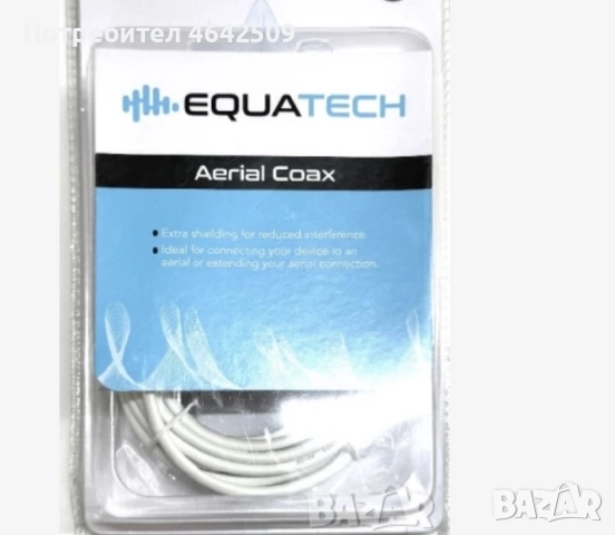 Коаксиален Антенен Удължаваш Equatech Aerial Кабел 5м, снимка 4 - Стойки, 3D очила, аксесоари - 52425359