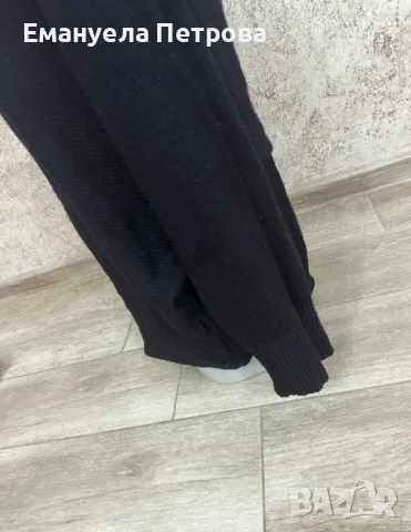 Дамски пуловер - oversized - черен, снимка 2 - Блузи с дълъг ръкав и пуловери - 48058734