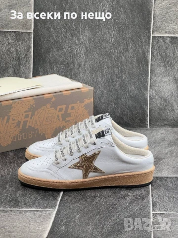 Golden Goose Дамски Бели Маратонки Със Златна Звезда Естествена кожа👟Дамски Спортни Обувки Код E636