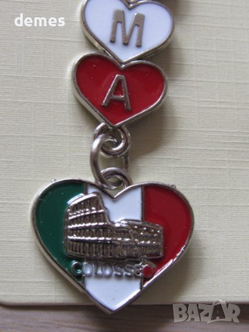 Метален ключодържател от Рим, Италия, снимка 3 - Други - 43119624