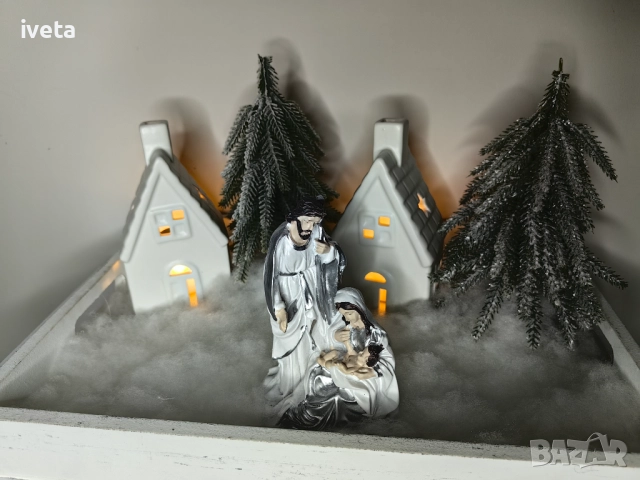 Коледна сцена на Рождество Христово, снимка 3 - Декорация за дома - 52674860