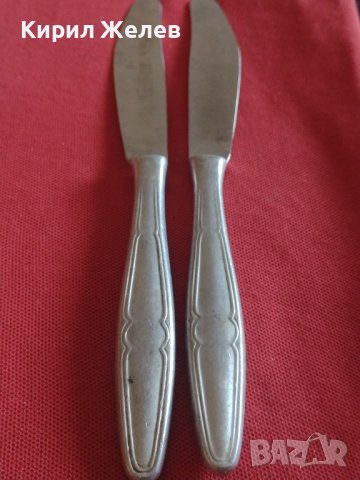 Два стари ножа соц производство за ресторанти перфектно състояние за КОЛЕКЦИЯ ДЕКОРАЦИЯ 22382, снимка 4 - Други ценни предмети - 43845618