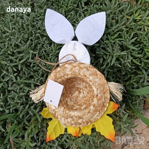3617 Великденска украса за окачване Зайче с шапка, снимка 3 - Декорация за дома - 39957925