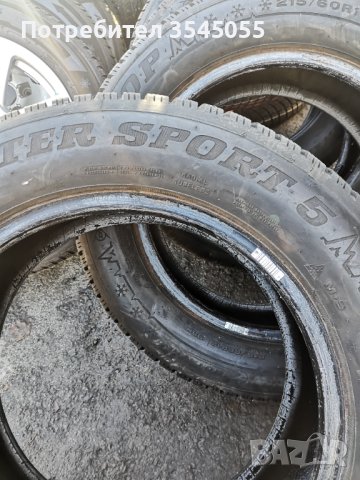 4 броя 215 60 16 Dunlop Winter sport 5 DOT 1719, снимка 3 - Гуми и джанти - 43541714