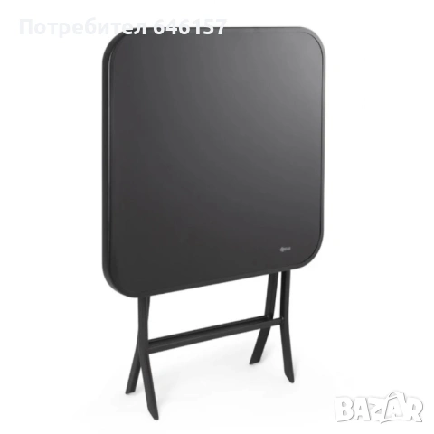 Сгъваема маса Muhler, със стъклен плот, снимка 2 - Градински мебели, декорация  - 53154070