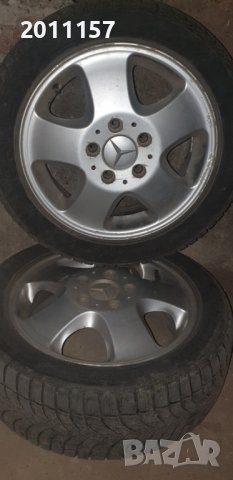 Зимни гуми с алуминиеви джанти 4 броя за Мерцедес А 170, снимка 1 - Гуми и джанти - 38357746