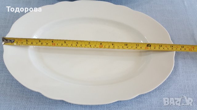 Големи порцеланови елипсовидни плата- Бавария, снимка 3 - Други ценни предмети - 33479341