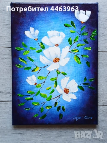 Настроение - 2 ( в синьо). Авторска картина, снимка 10 - Картини - 50918330