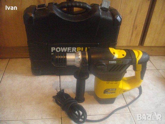 ЗА ЧАСТИ-ЗА РЕМОНТ - Перфоратор Къртач Голям-Белгийски-1500 Вата-Power Plus X115-Made in BELGIUM, снимка 13 - Перфоратори - 43990824