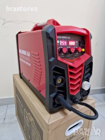 ПРОМОЦИЯ! Телоподаващо MIG-MMA -250 Ампера МАX PROFESSIONAL- Телоподаващ Апарат + Електрожен