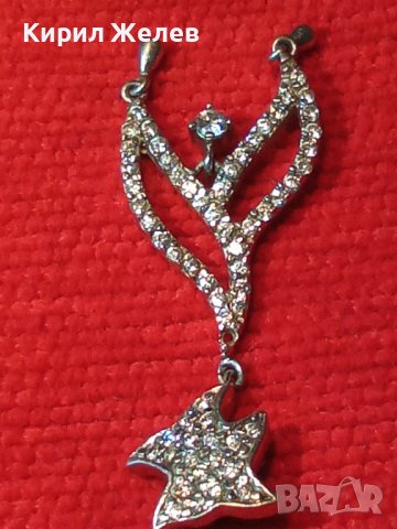 ПРЕКРАСНА СКЪПОЦЕННА СРЕБЪРНА ОБЕЦА РОДИРАНО СРЕБРО 925 ПОДХОДЯЩА и за АРТ ВИСУЛКА / МЕДАЛЬОН 19283, снимка 4 - Обеци - 40532488