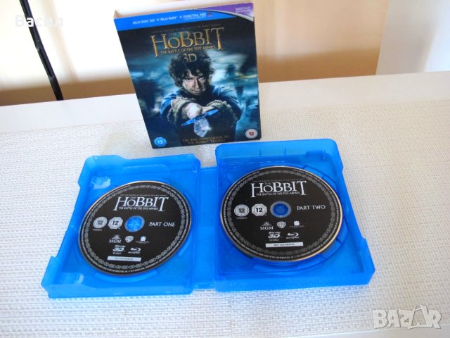 Hobbit Trilogy 3D + 2D Blu Ray 12 диска за колекционери, снимка 16 - Blu-Ray филми - 43801317