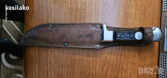 Габровси нож “Еделвайс“ - Петко Денев - Соц, снимка 4 - Ножове - 52731175