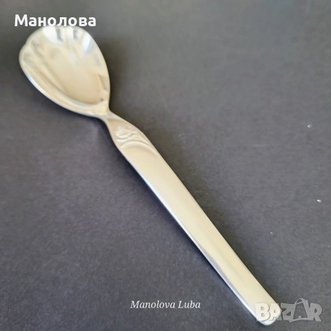 Посребрена лъжичка за захар FÜRST SOLINGEN., снимка 2 - Други ценни предмети - 51529656