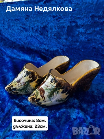 порцеланови обувки с ловни мотиви, снимка 2 - Декорация за дома - 51773679