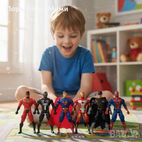 Комплект Супергерои - 6 броя Heroes Super Team, снимка 2 - Фигурки - 52208582