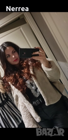 Яке от косъм на Stradivarius, снимка 3 - Палта, манта - 52656853