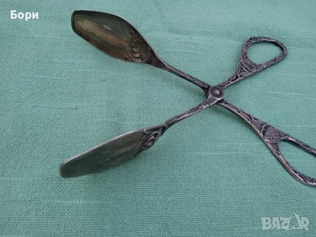 Стара щипка за сервиране, снимка 6 - Прибори за хранене, готвене и сервиране - 36762178