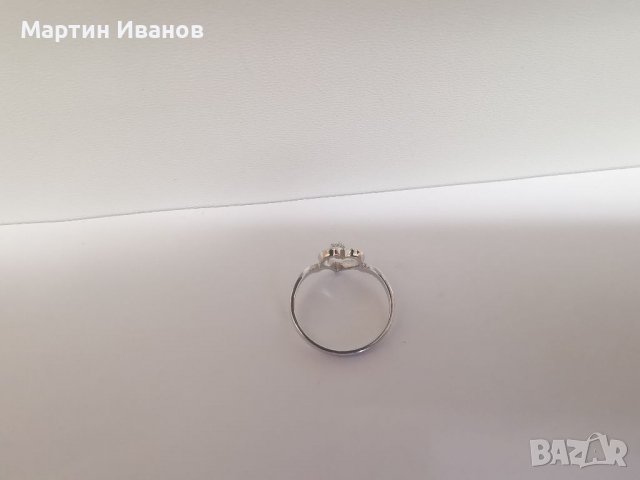 Златен пръстен сърце с диамант , снимка 8 - Пръстени - 39005995